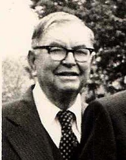 Drew Gillen in later years, wearing glasses