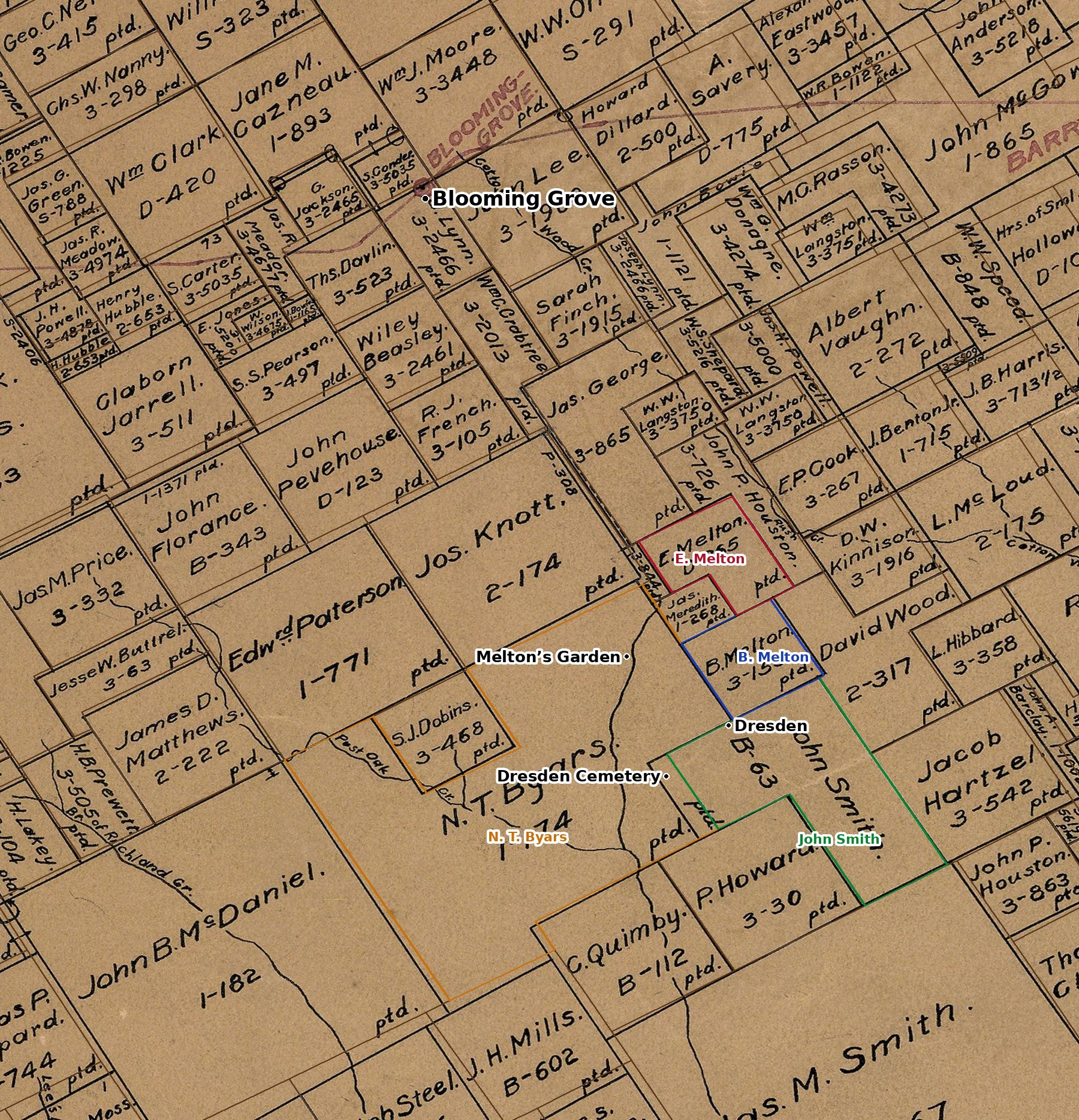 The 1924 Land Office map of the same ground