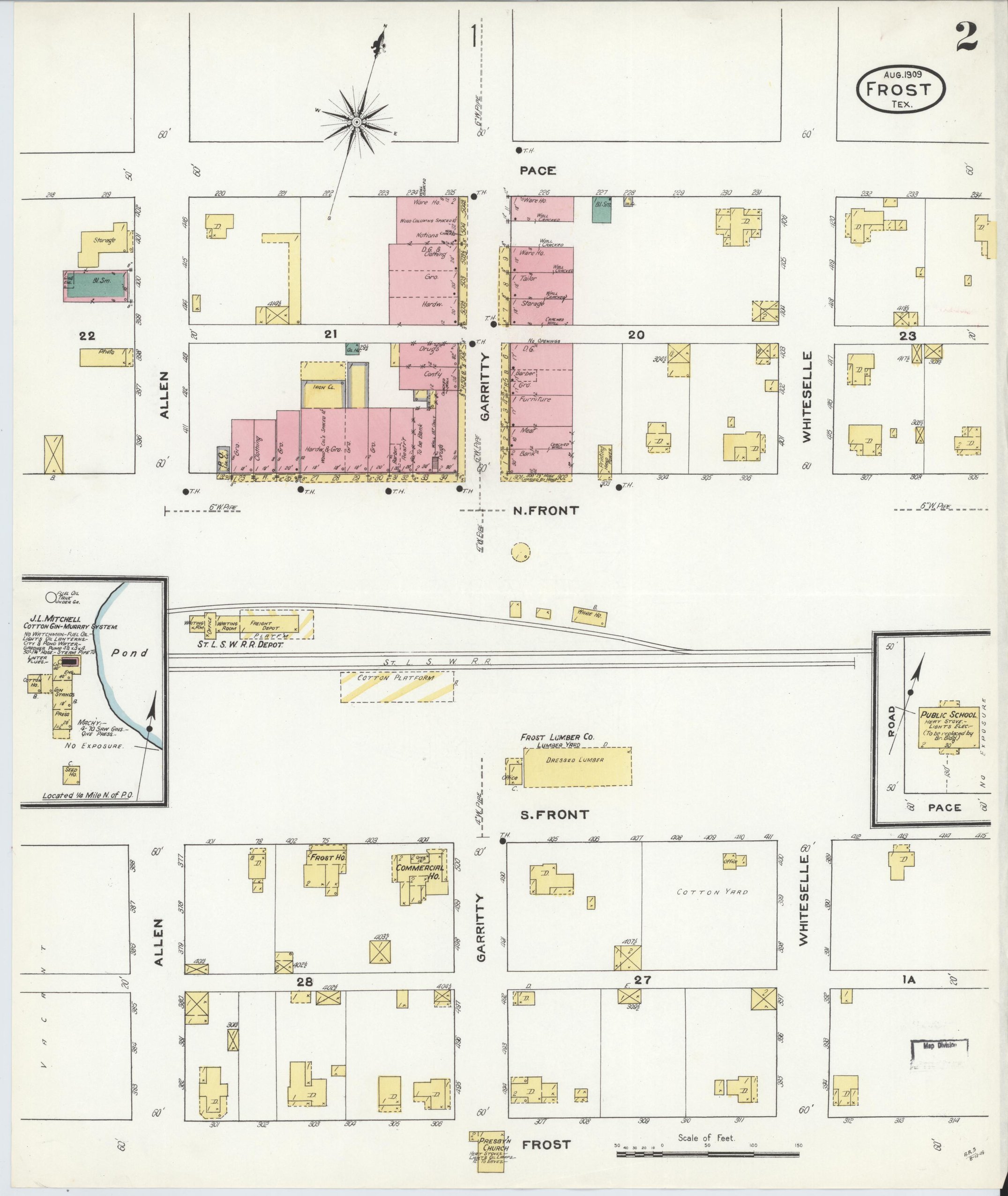 Frost Sanborn map, 1909, sheet 2 of 2