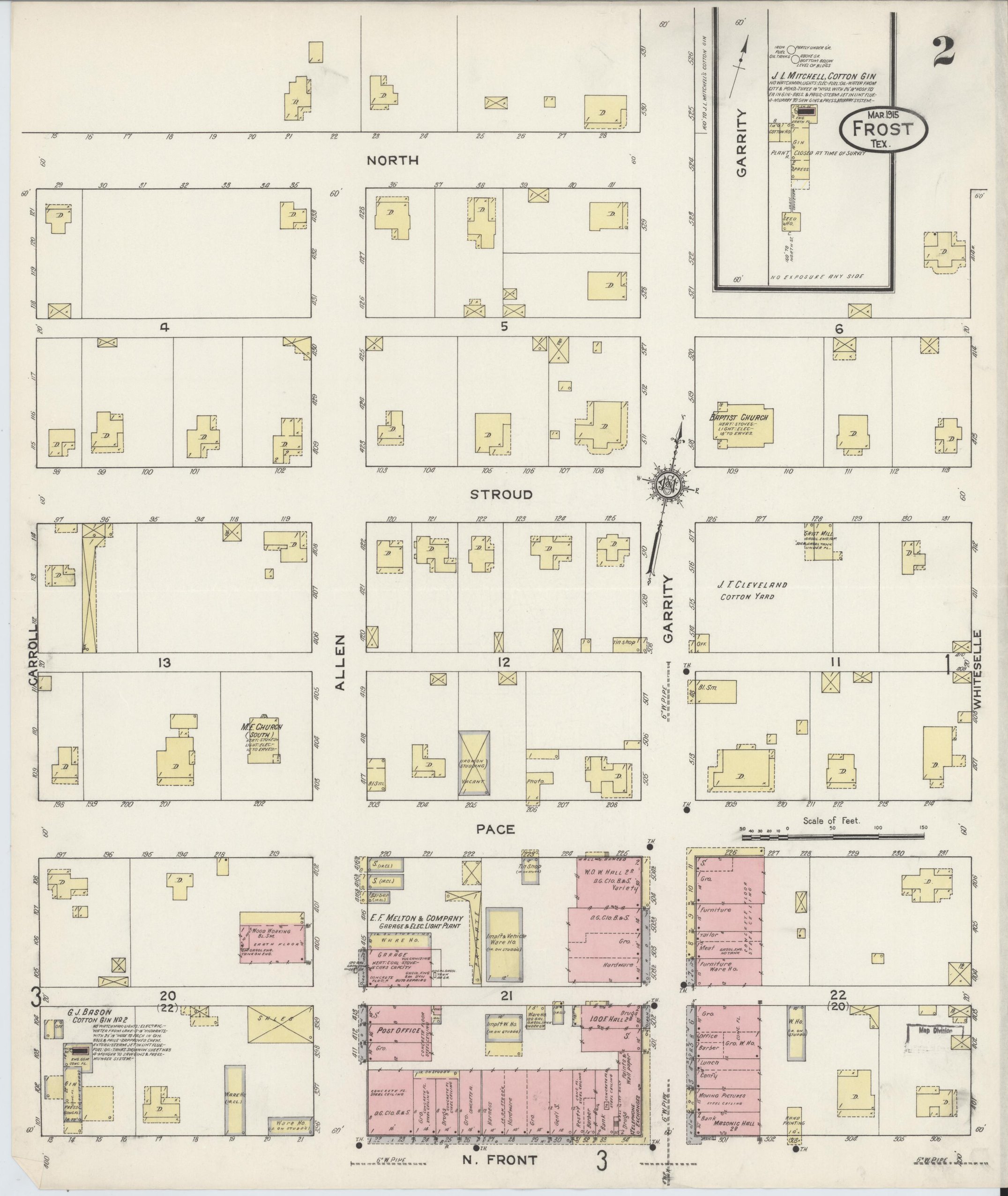 Frost Sanborn map, 1915, sheet 2 of 3